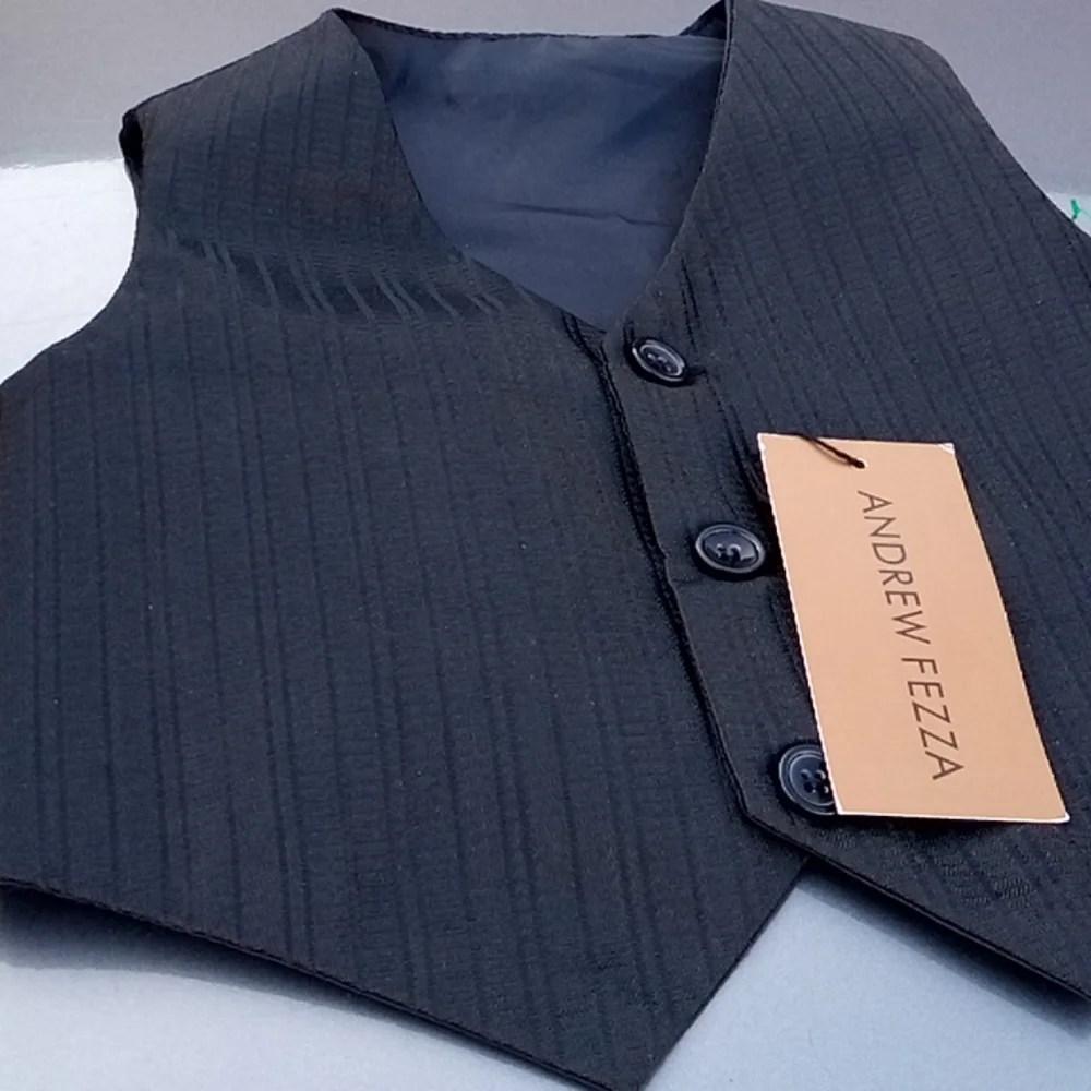 3-Button Waistcoat By Andrew Fezza 18Mo NWT - Picture 6 of 6